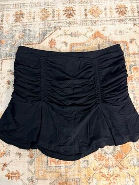 Free People Beach Black Mini Skirt with Built in Shorts